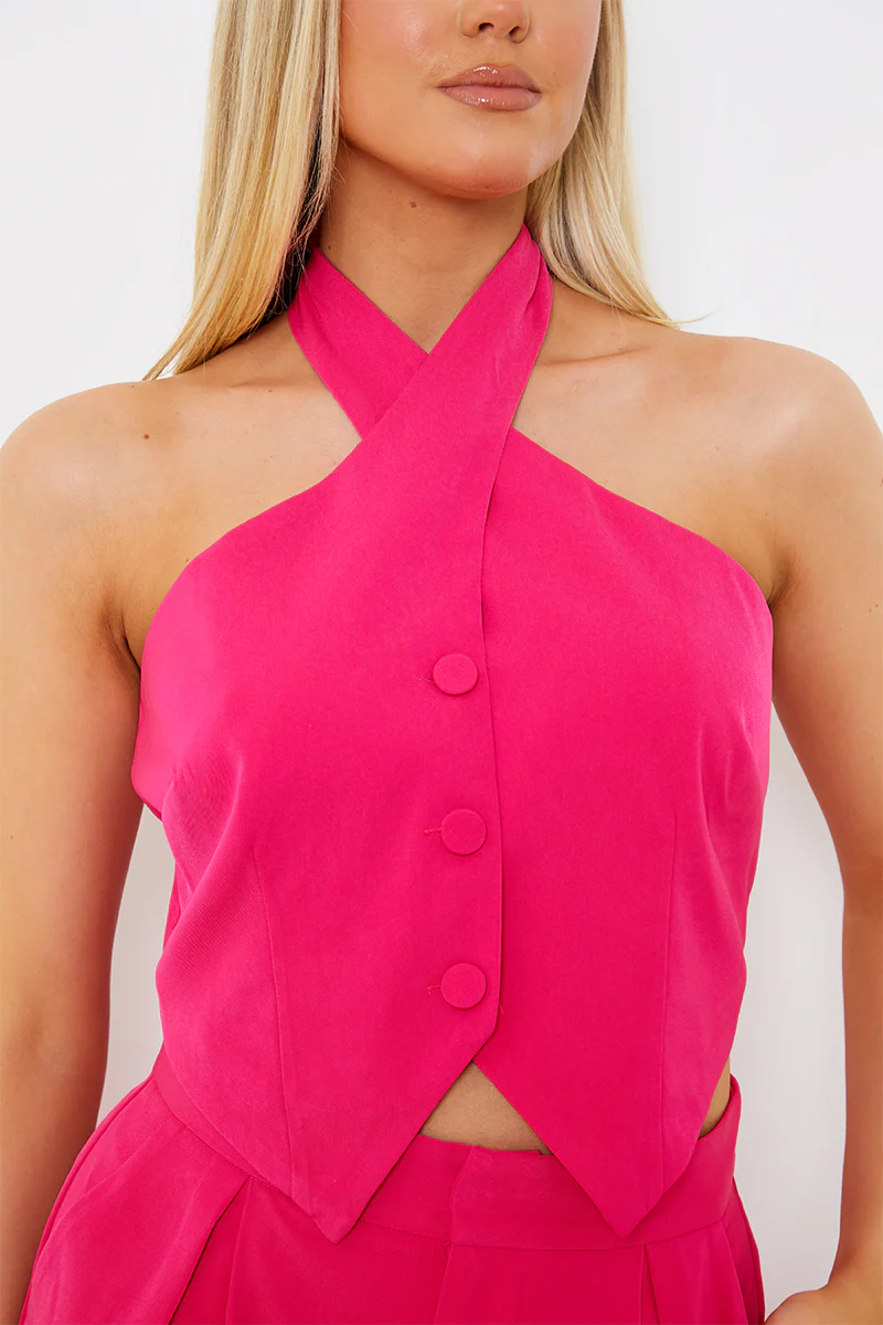 Halterneck Co-Ord Waistcoat - Image 3