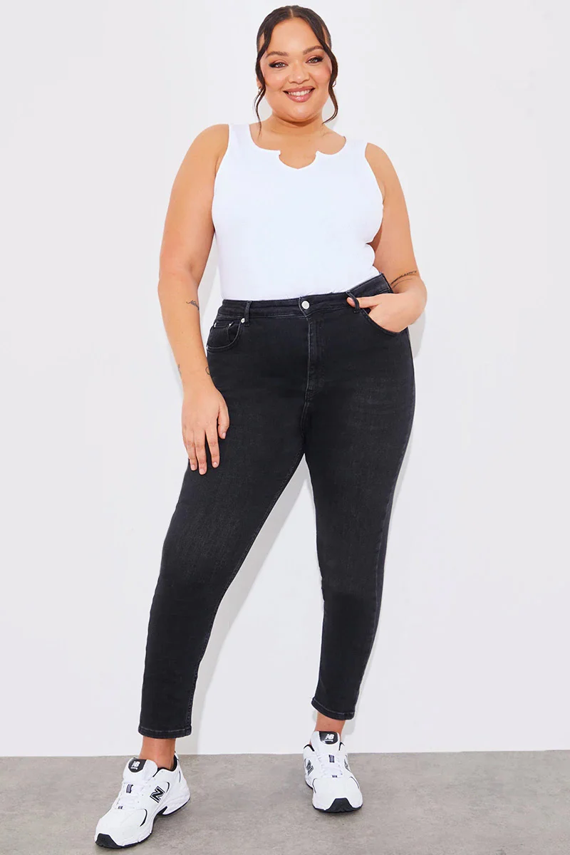 High Waisted Skinny Jeans - Image 10