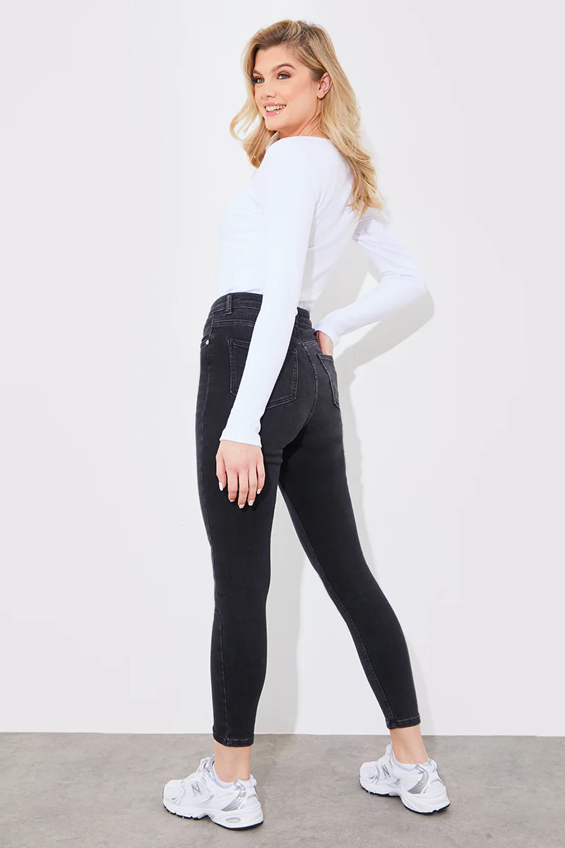 High Waisted Skinny Jeans - Image 15