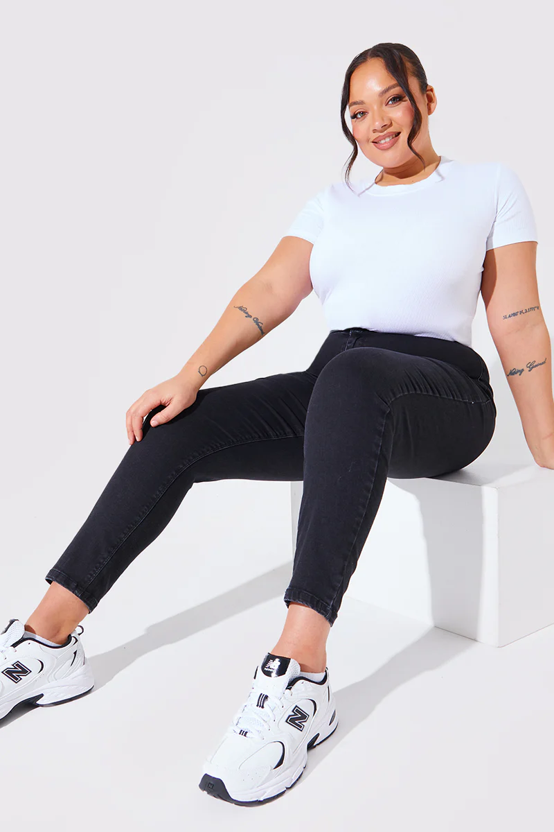High Waisted Skinny Jeans - Image 21
