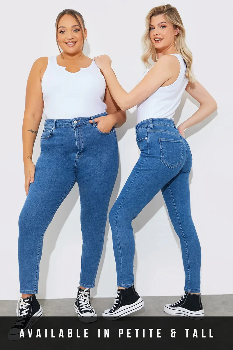 High Waisted Skinny Jeans - Image 23