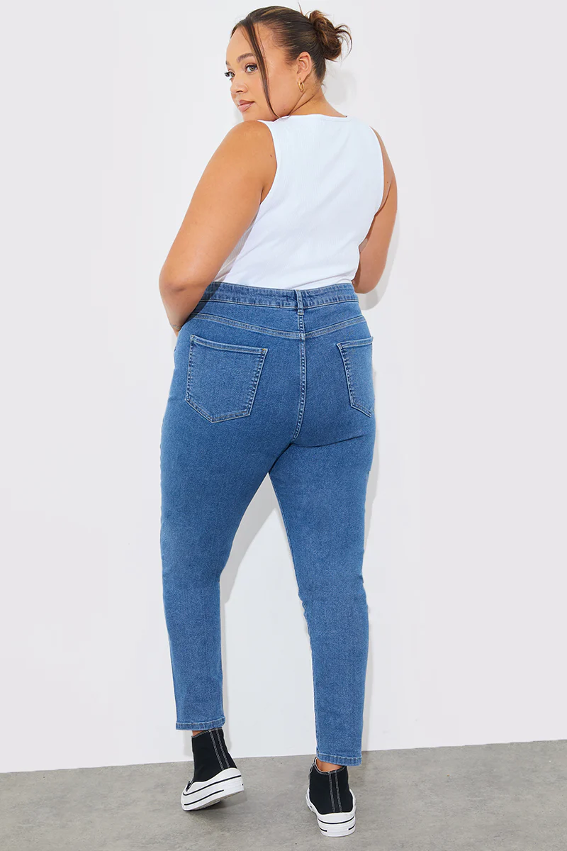 High Waisted Skinny Jeans - Image 29