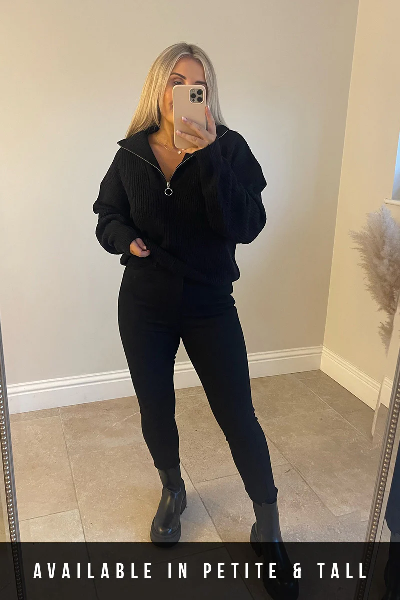 High Waisted Skinny Jeans - Image 44
