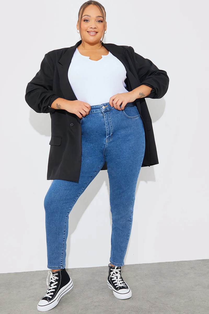 High Waisted Skinny Jeans - Image 51
