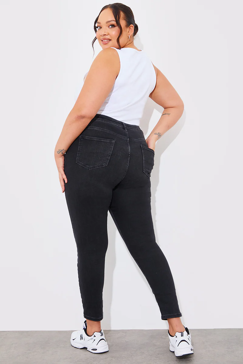 High Waisted Skinny Jeans - Image 7