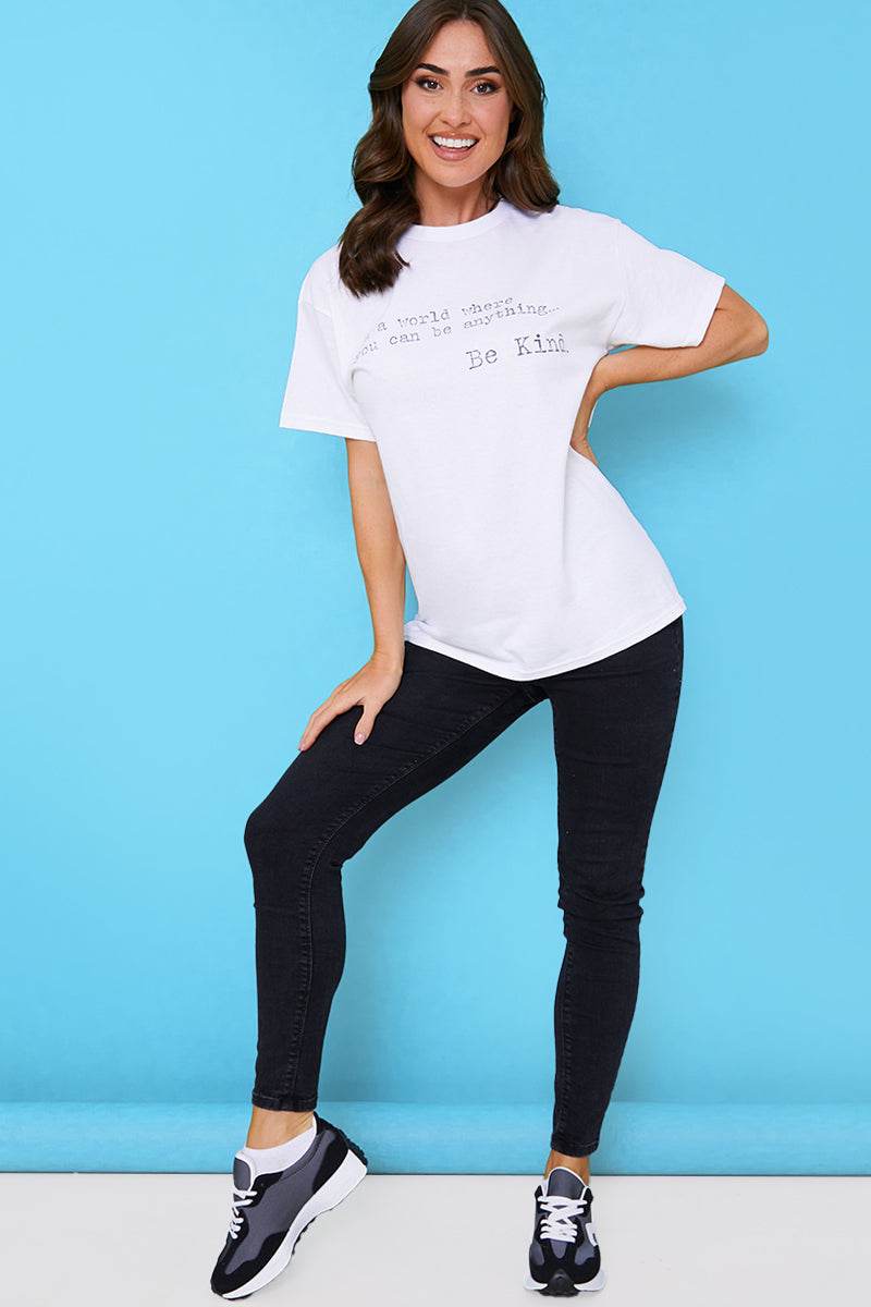 'IN A WORLD WHERE YOU CAN BE ANYTHING BE KIND' T-SHIRT - Image 18