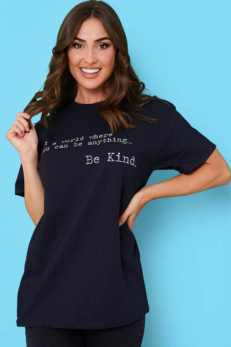 'IN A WORLD WHERE YOU CAN BE ANYTHING BE KIND' T-SHIRT - Image 2