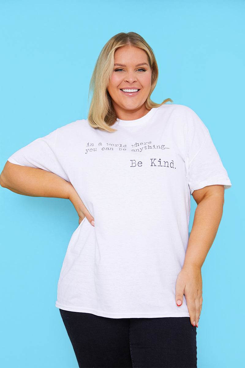 'IN A WORLD WHERE YOU CAN BE ANYTHING BE KIND' T-SHIRT - Image 26
