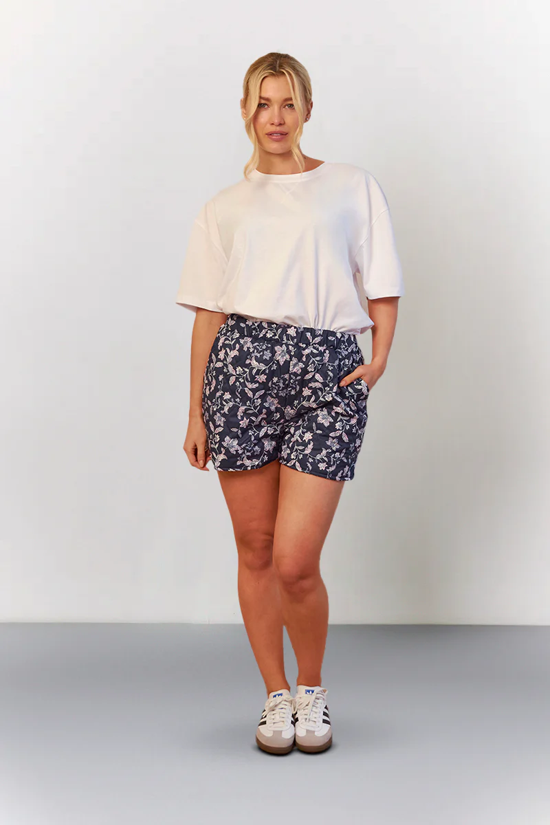 Printed Quilted Shorts