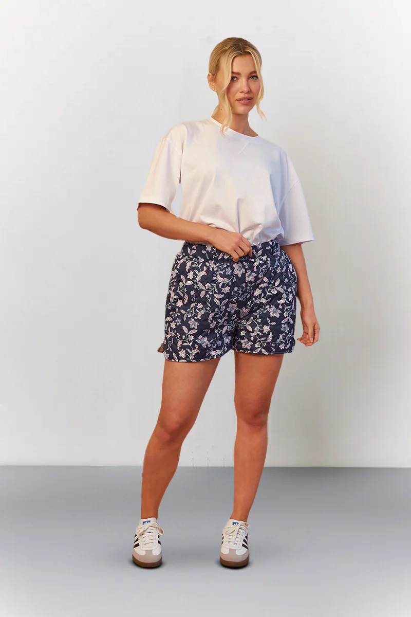 Printed Quilted Shorts - Image 5
