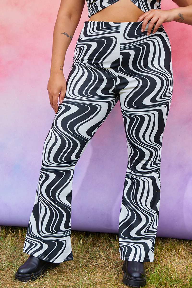 Jersey Printed Flares - Image 5