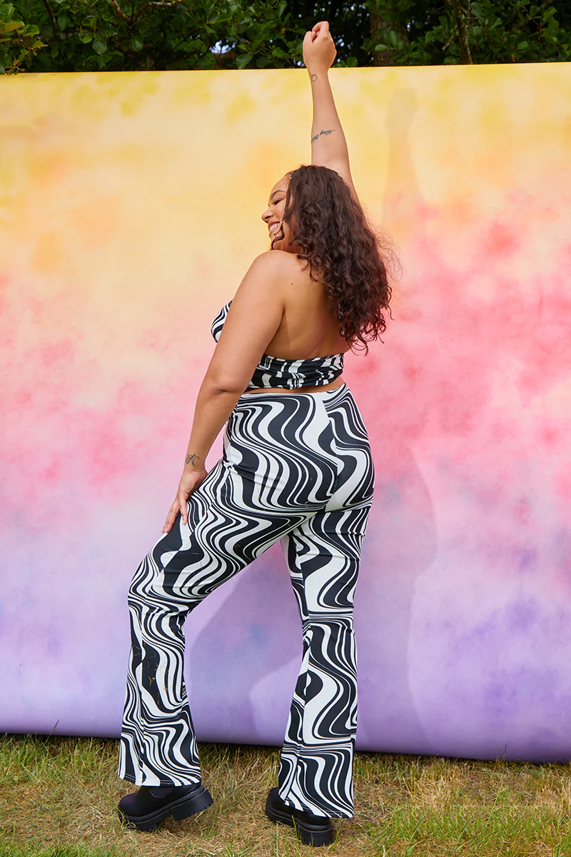 Jersey Printed Flares - Image 6