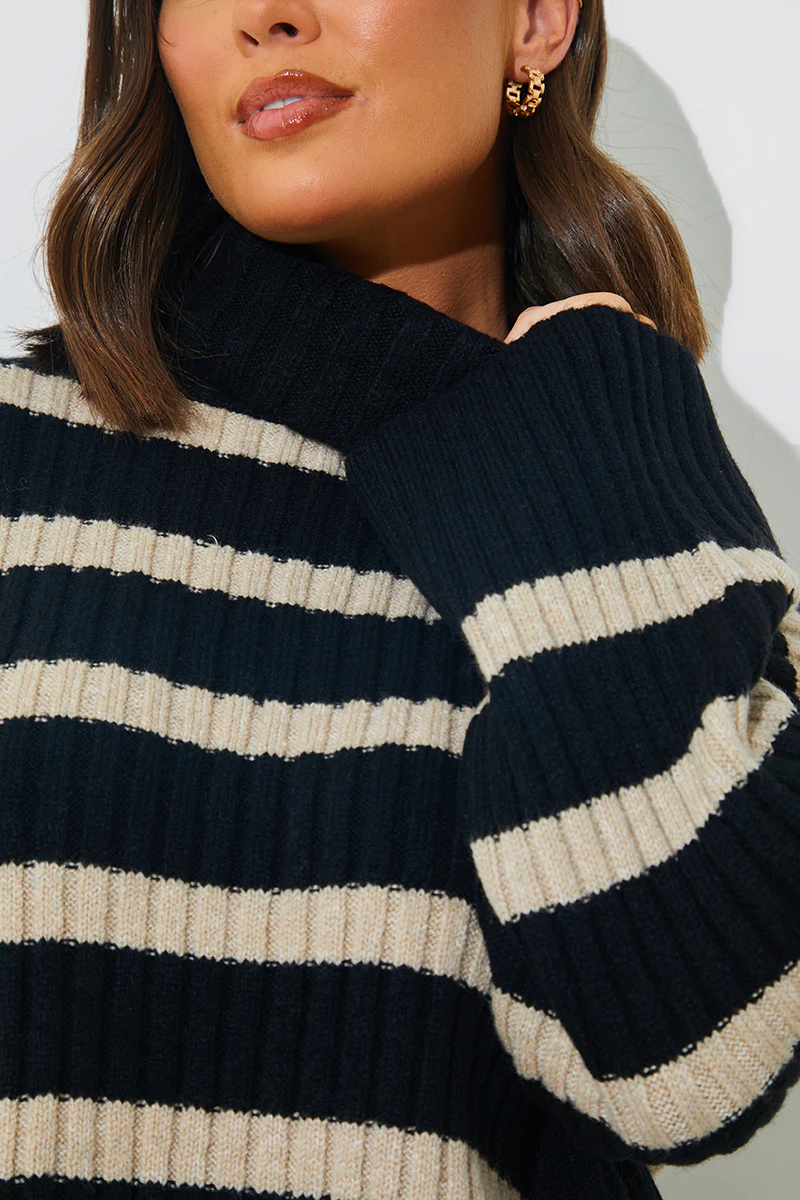 Knitted Roll Neck Jumper - Image 3