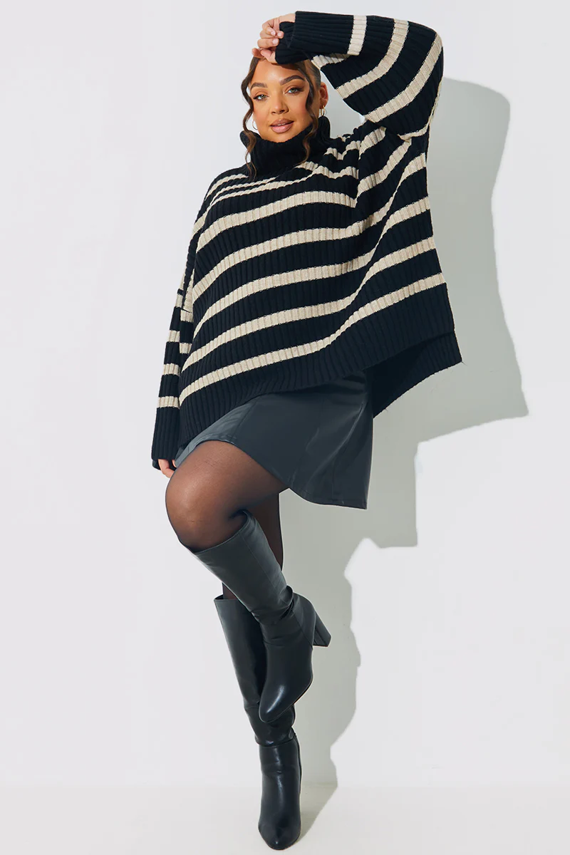 Knitted Roll Neck Jumper - Image 7
