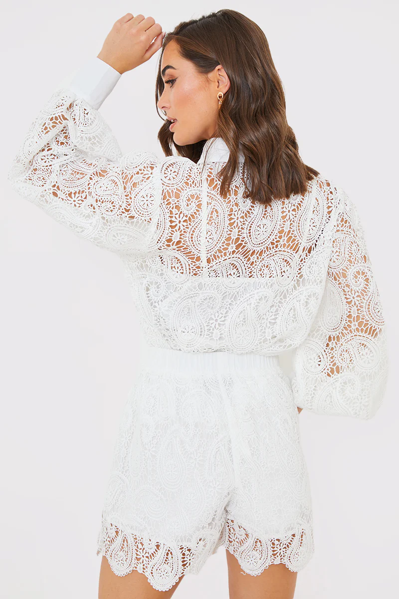 Lace Co-Ord Shorts - Image 5
