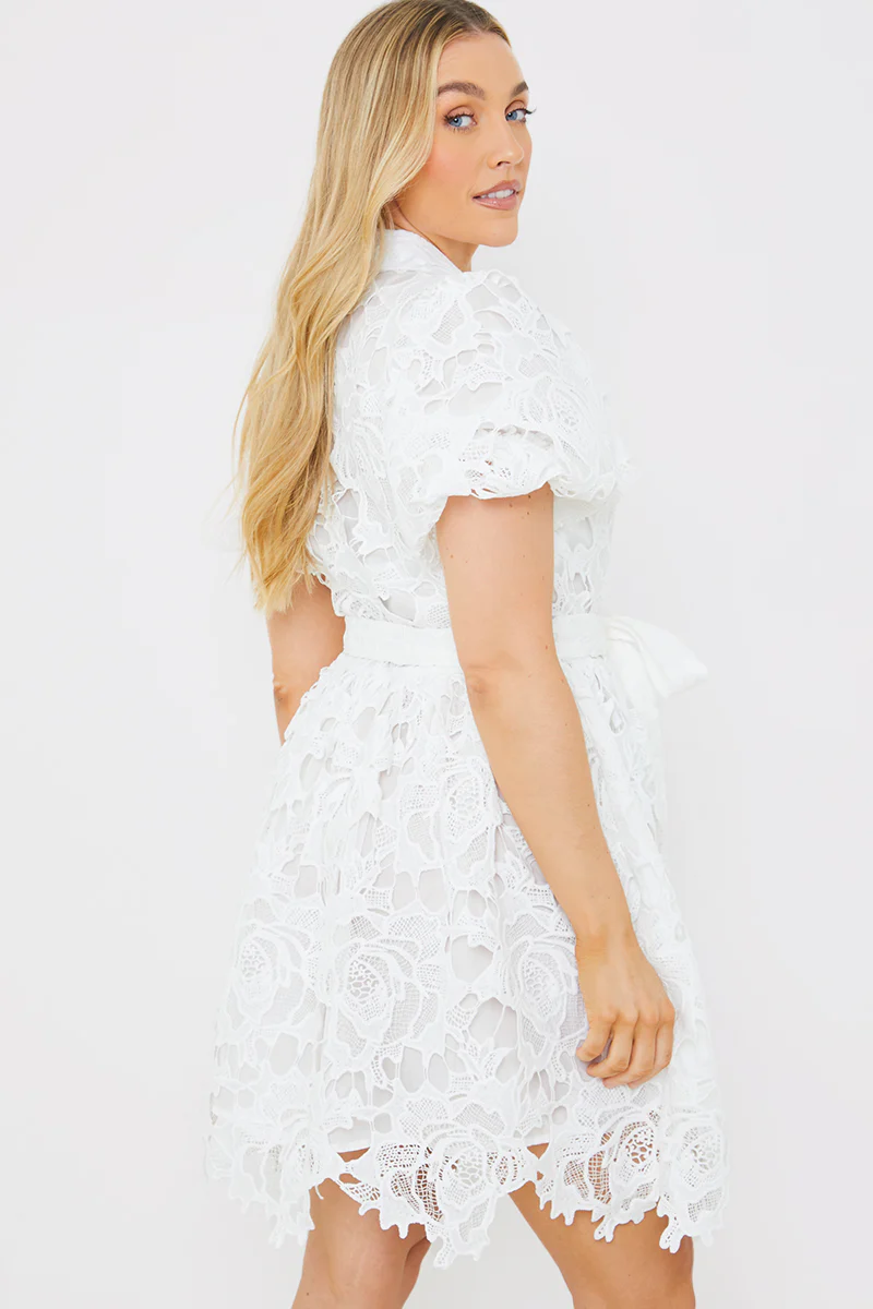 Lace Shirt Dress - Image 4