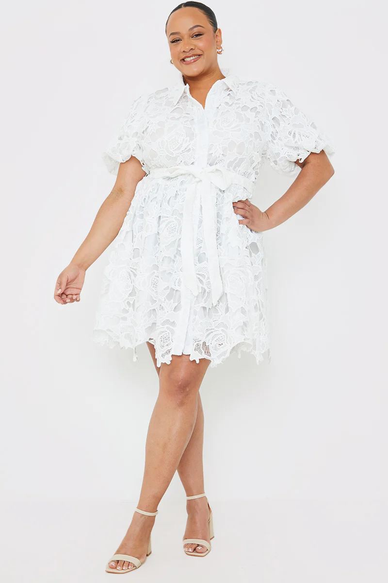 Lace Shirt Dress - Image 7