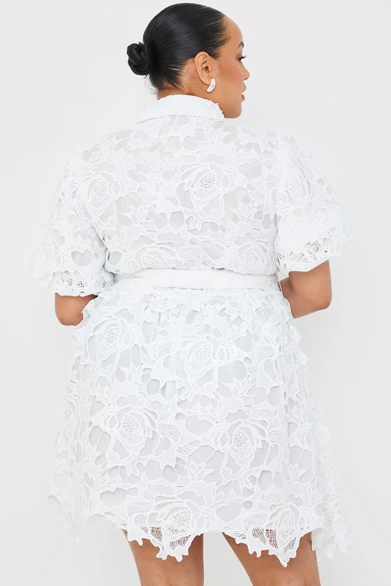 Lace Shirt Dress - Image 9