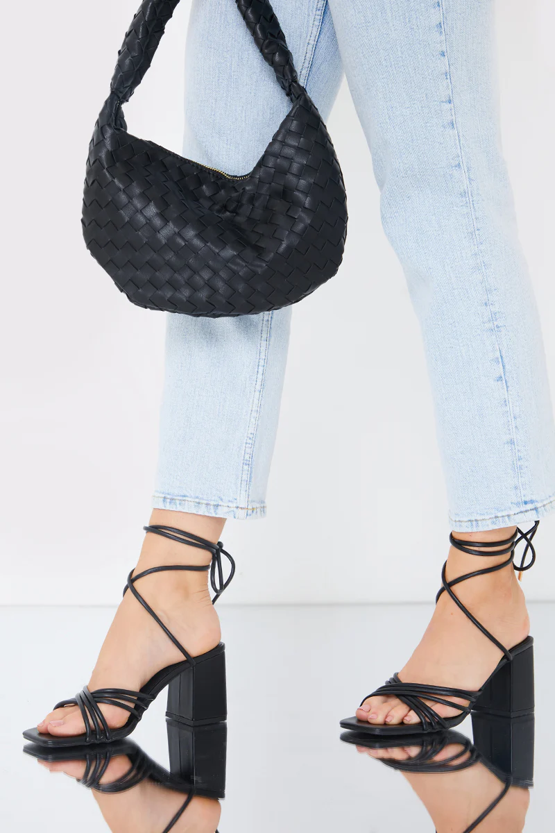 Lace Up Ankle Block Heel - Image 3
