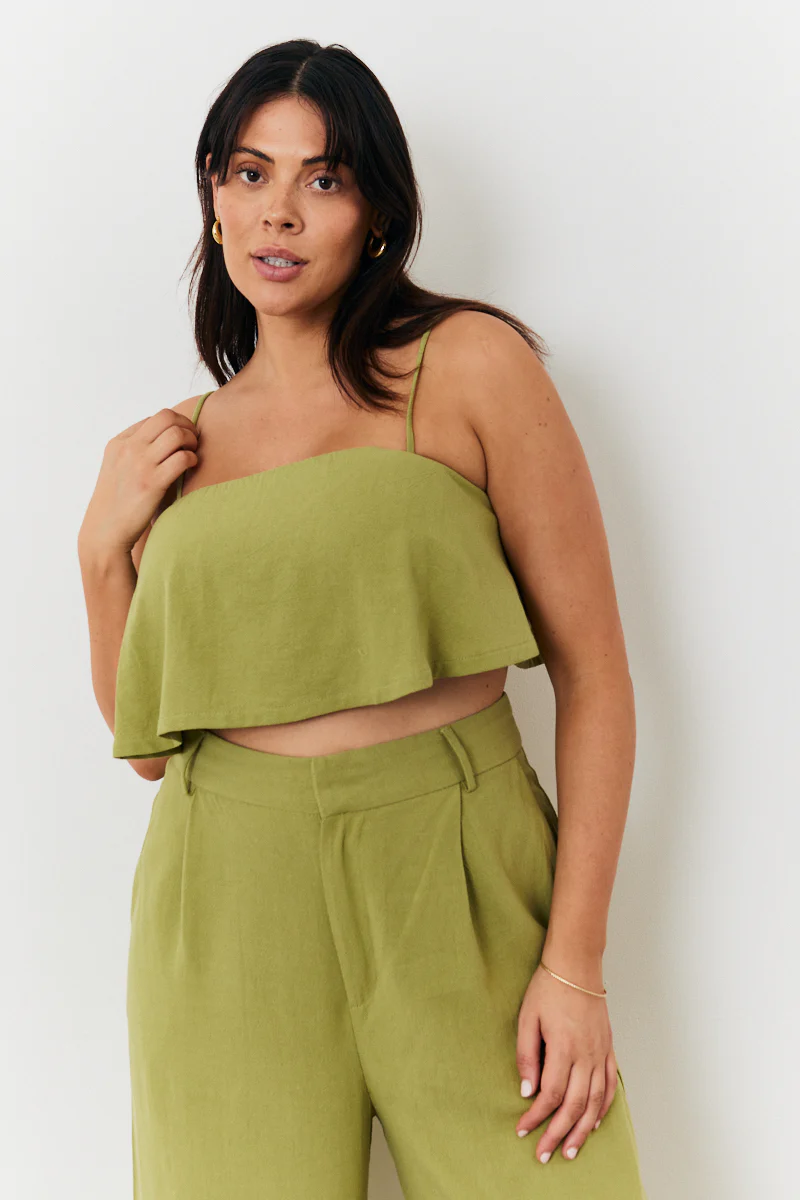 Linen Crop Top - Image 5
