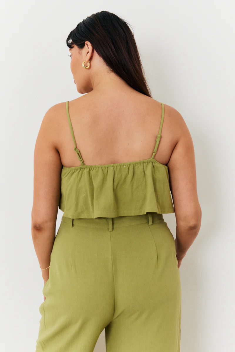 Linen Crop Top - Image 7