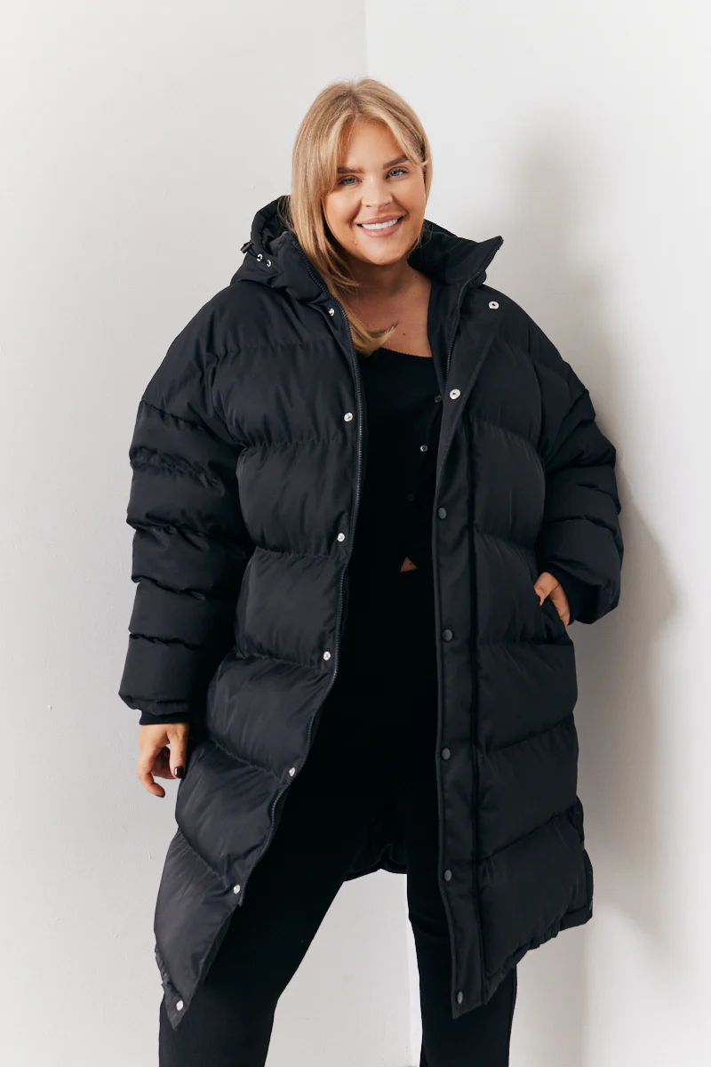 Longline Puffer Coat - Image 11