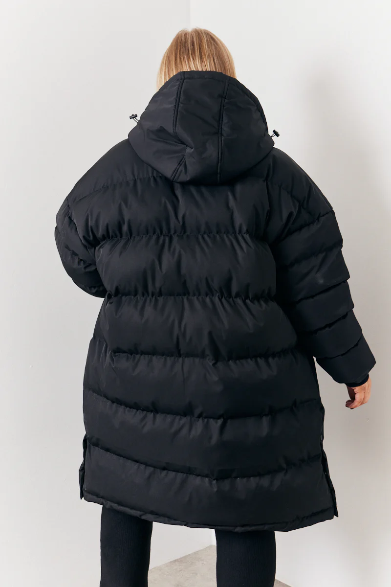 Longline Puffer Coat - Image 12