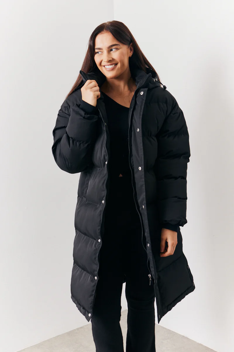 Longline Puffer Coat - Image 2