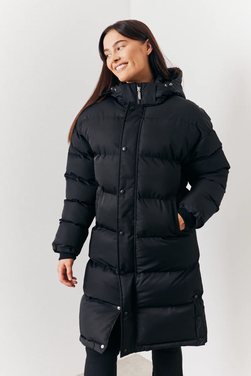 Longline Puffer Coat - Image 3