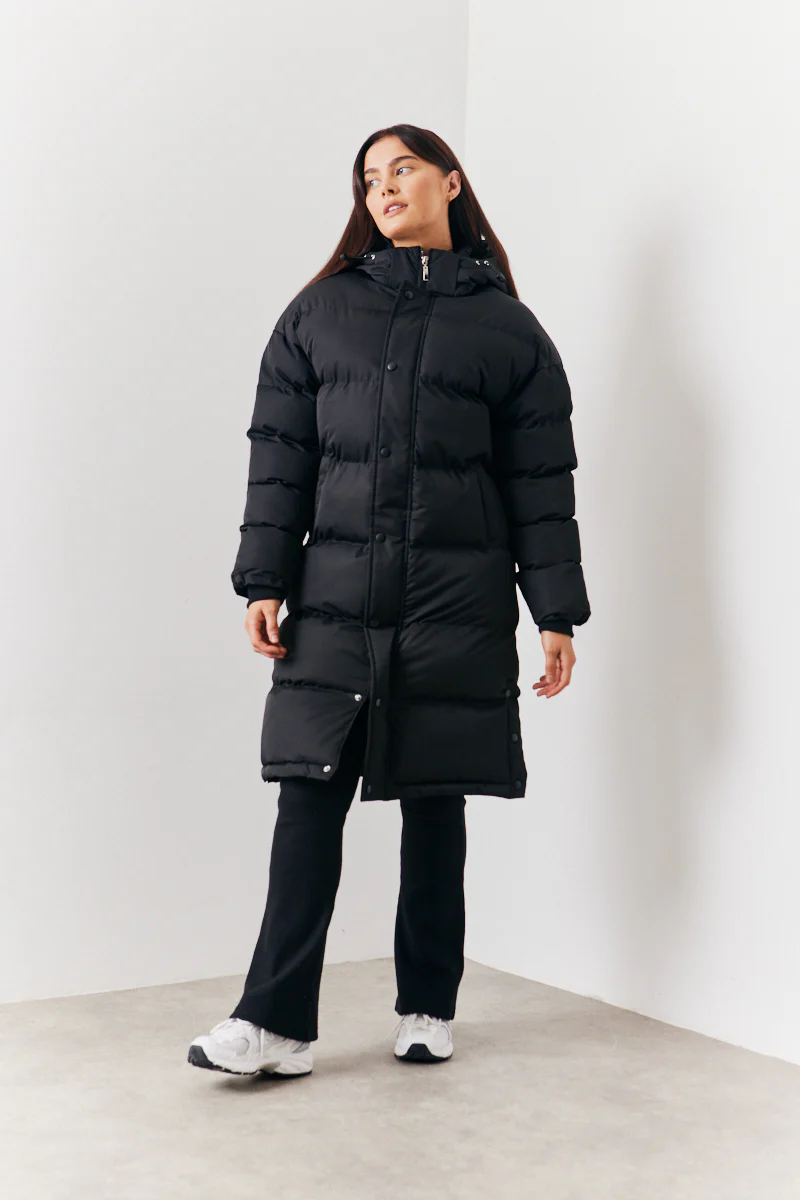 Longline Puffer Coat - Image 4