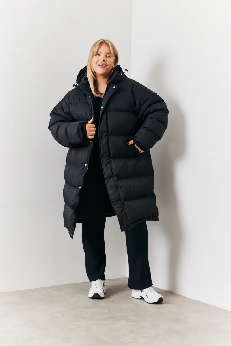 Longline Puffer Coat - Image 7