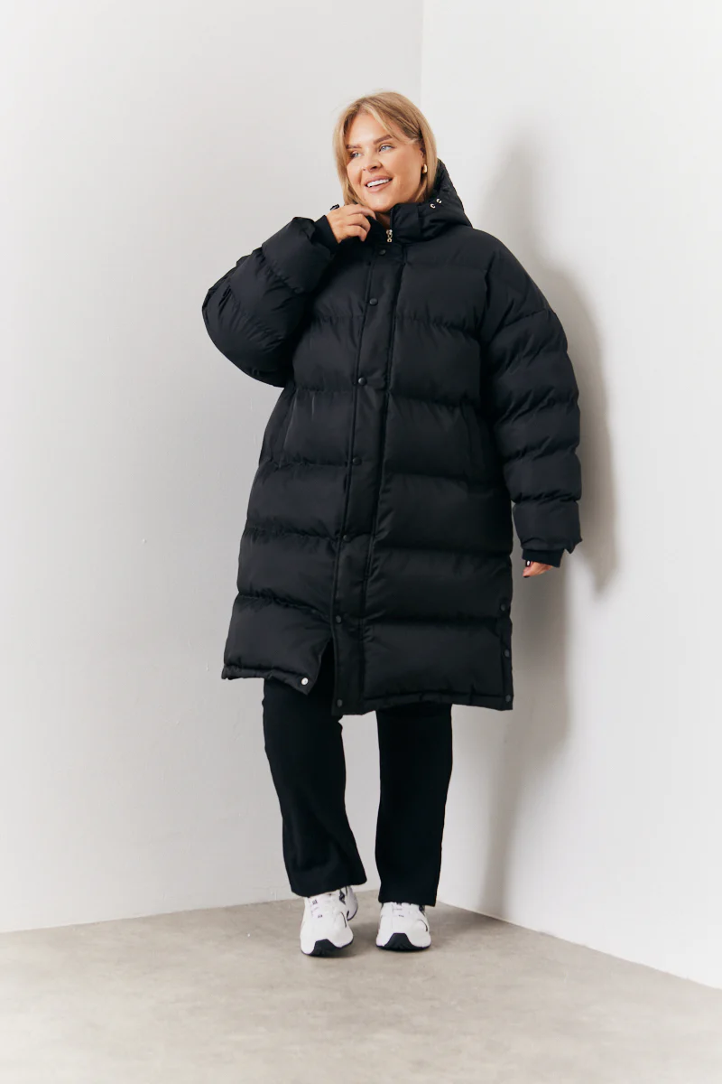 Longline Puffer Coat - Image 9