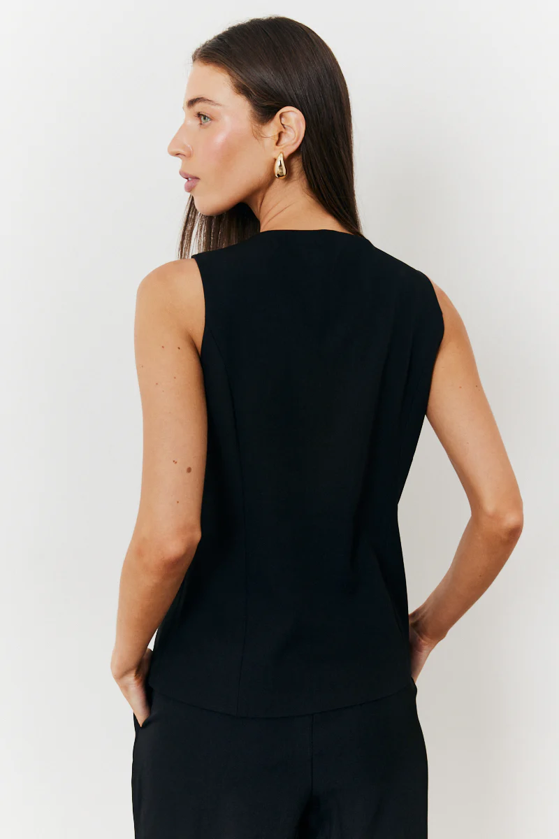 Longline Button Through Waistcoat - Image 7