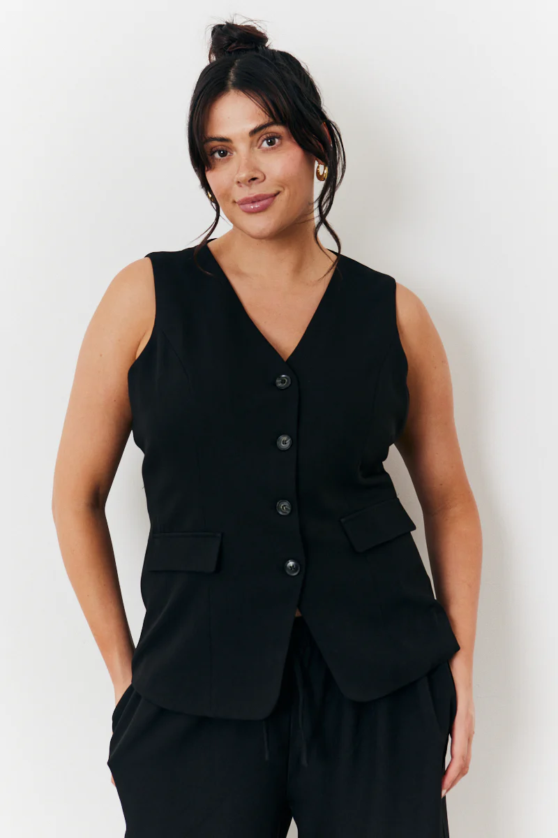 Longline Button Through Waistcoat - Image 9