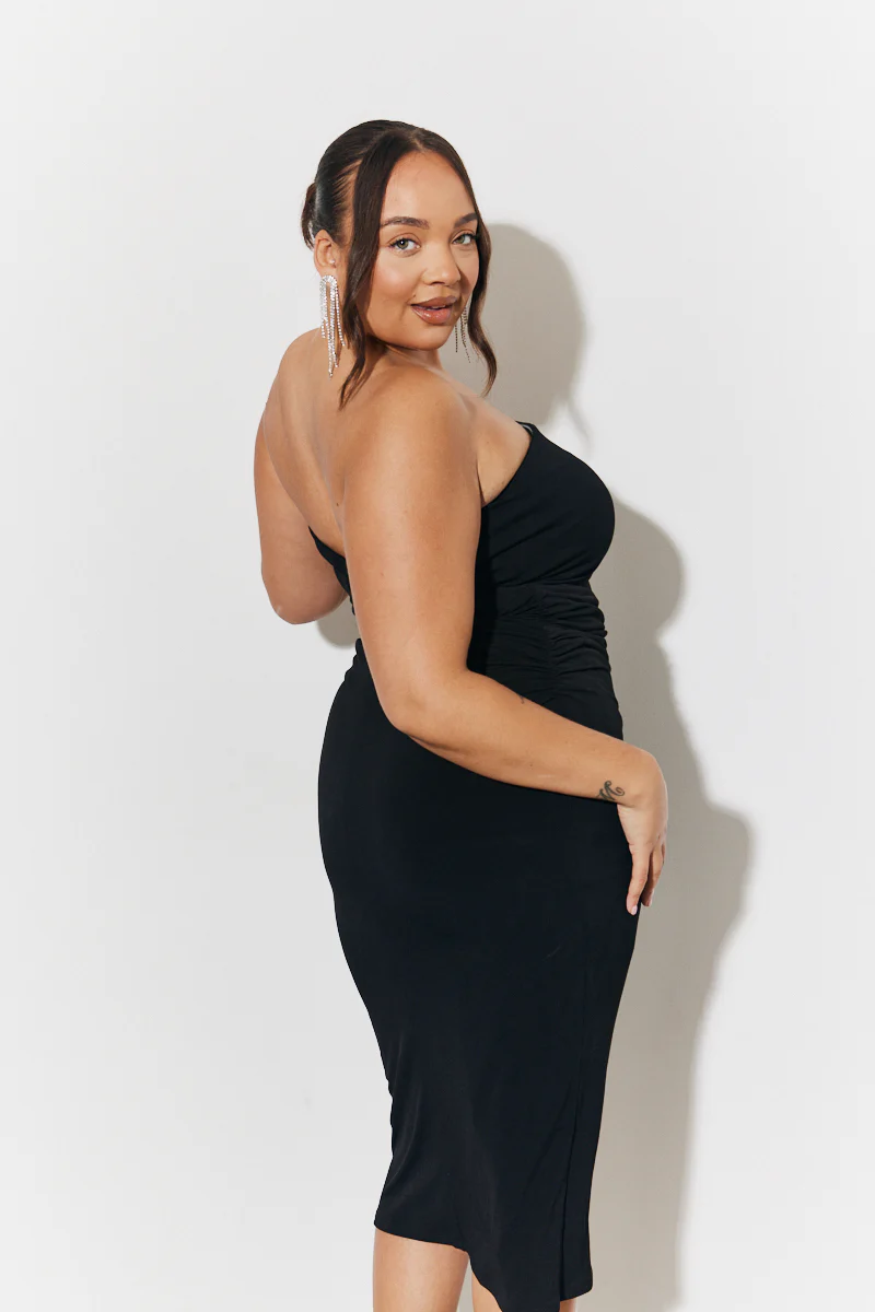 Magic Sculpting Bandeau Bodycon Midi Dress - Image 6
