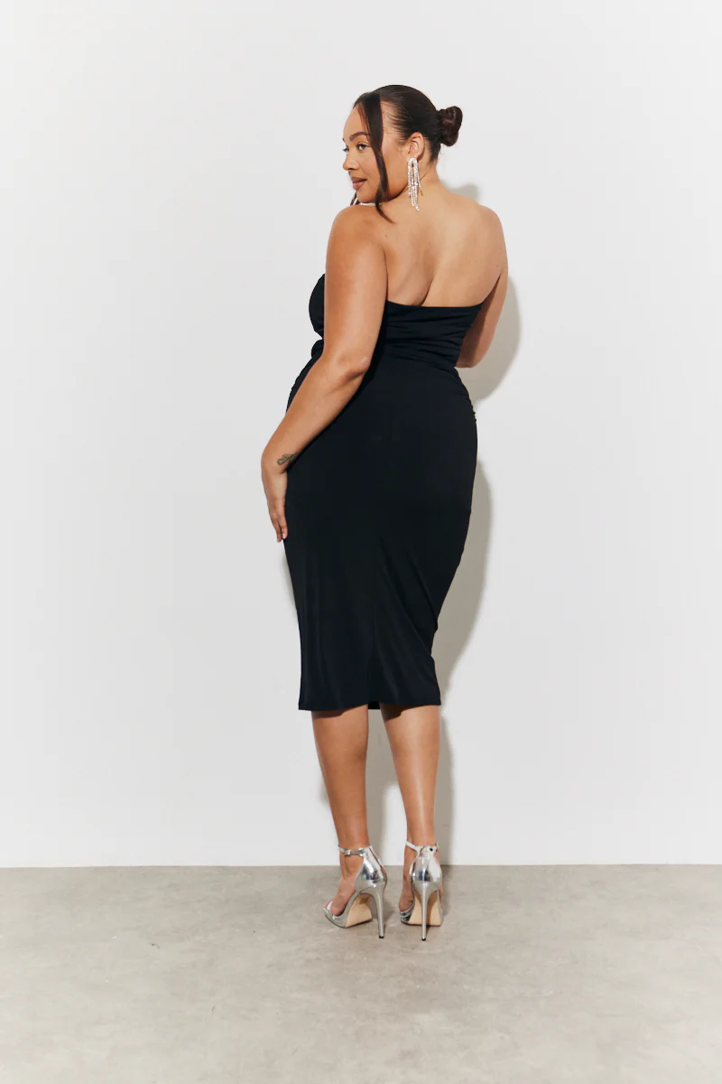 Magic Sculpting Bandeau Bodycon Midi Dress - Image 7
