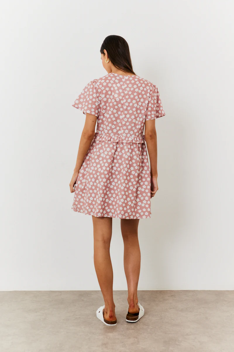 Maternity Floral Print Skater Dress - Image 4