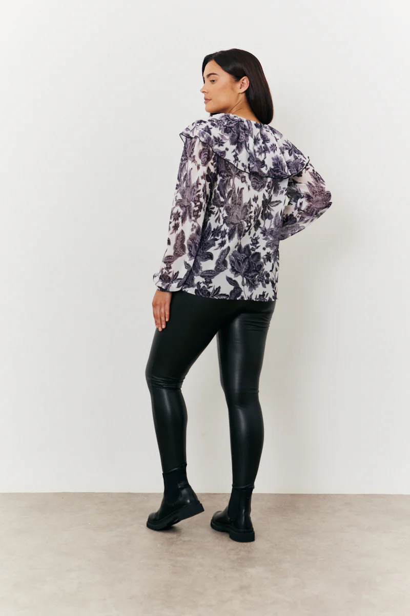 Maternity Leather Look Legging - Image 2