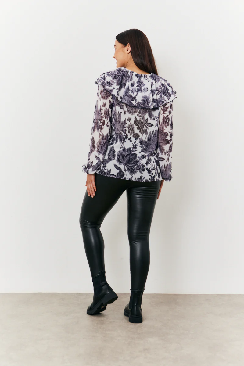 Maternity Ruffle Blouse - Image 2