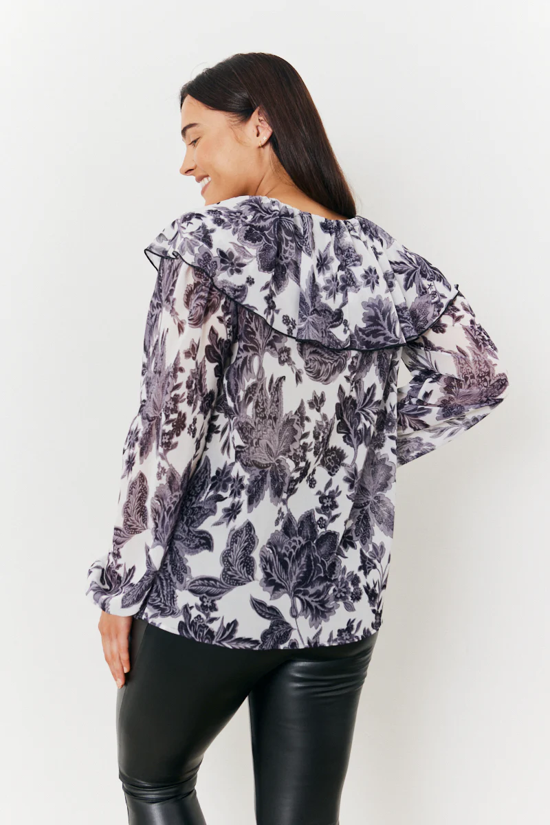 Maternity Ruffle Blouse - Image 4