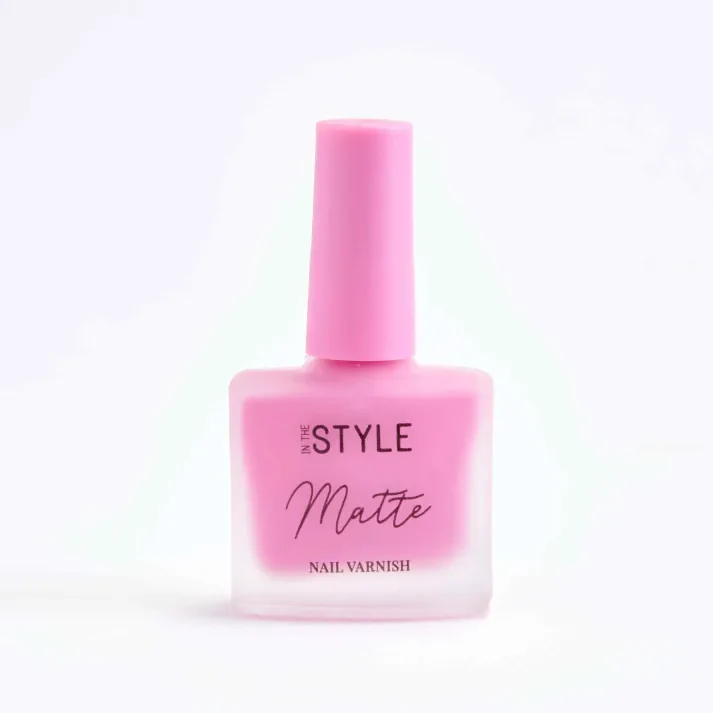 Matte Nail Varnish Flaming Pink
