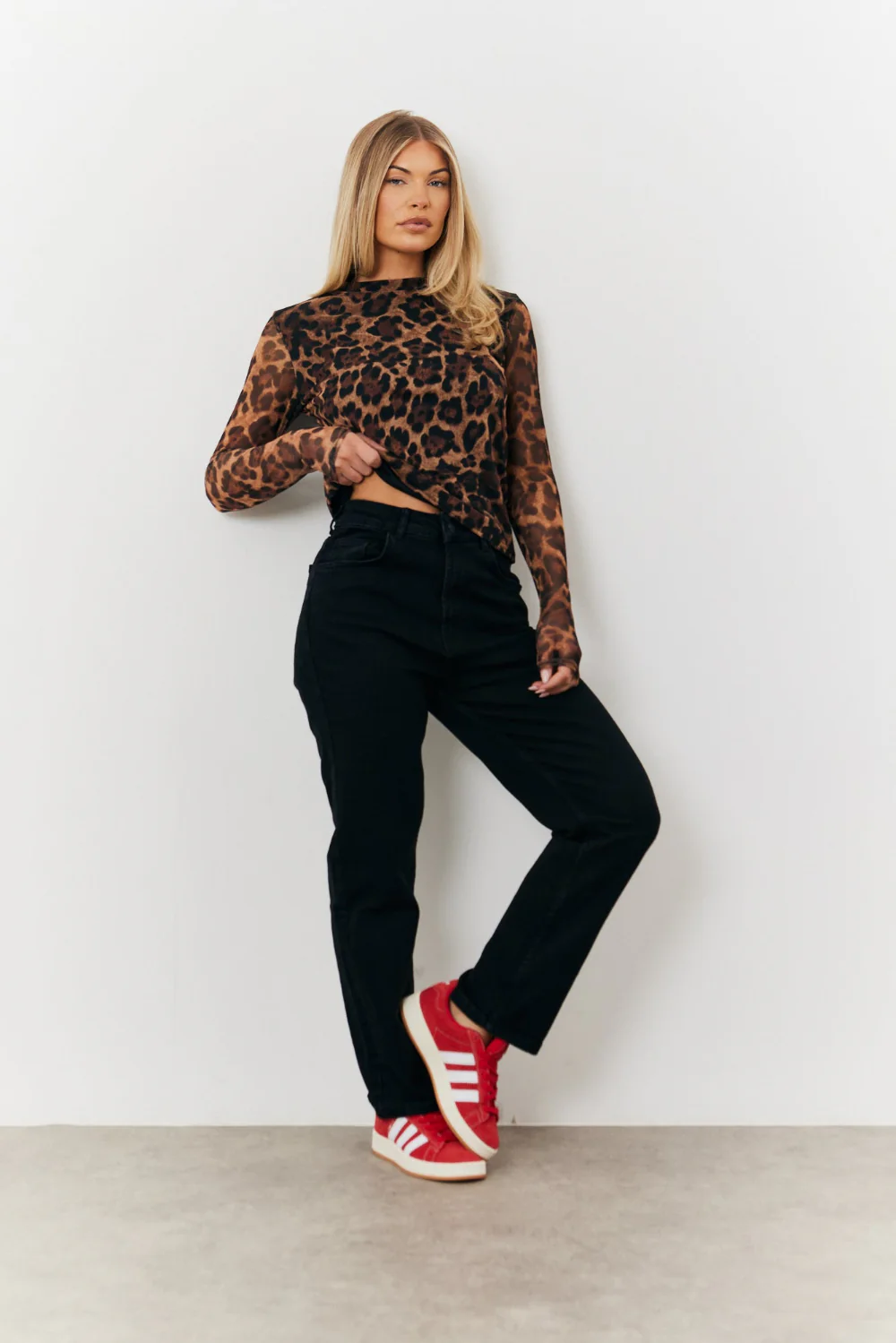 Mesh Leopard Top - Image 5