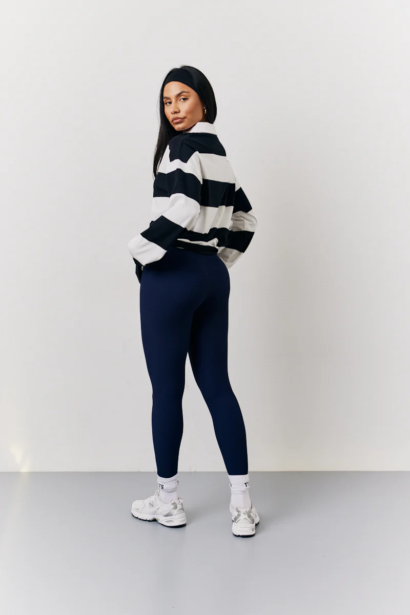 Navy High Waisted Sculpt and Control Leggings - Image 4