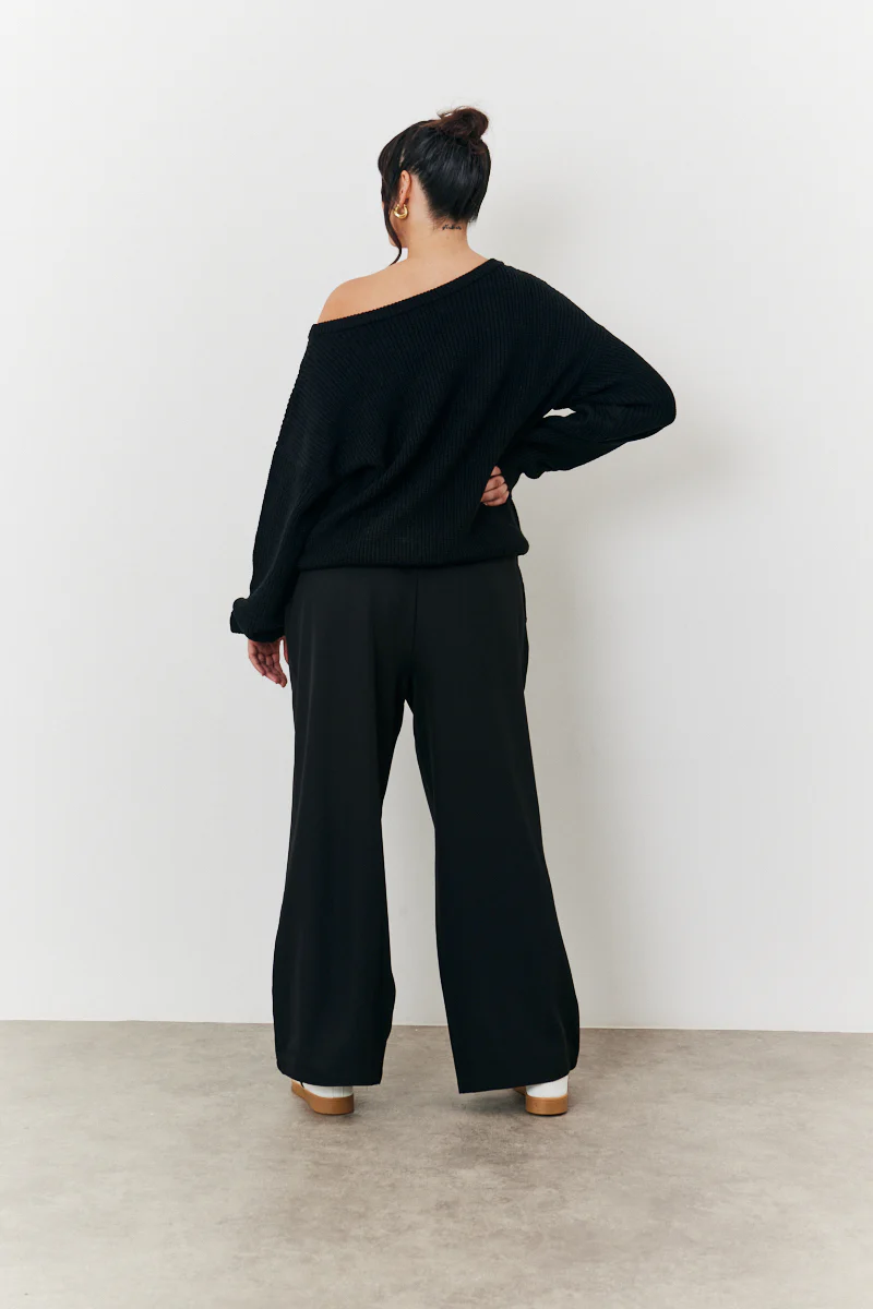 Off Shoulder Knit Jumper - Image 8