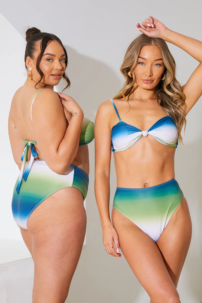 Ombre Bandeau Bikini Top - Image 3