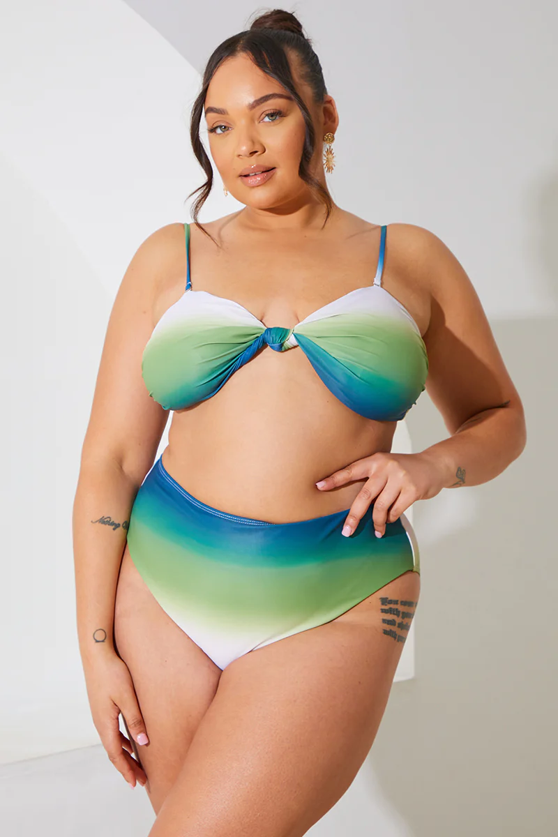 Ombre Bandeau Bikini Top - Image 6