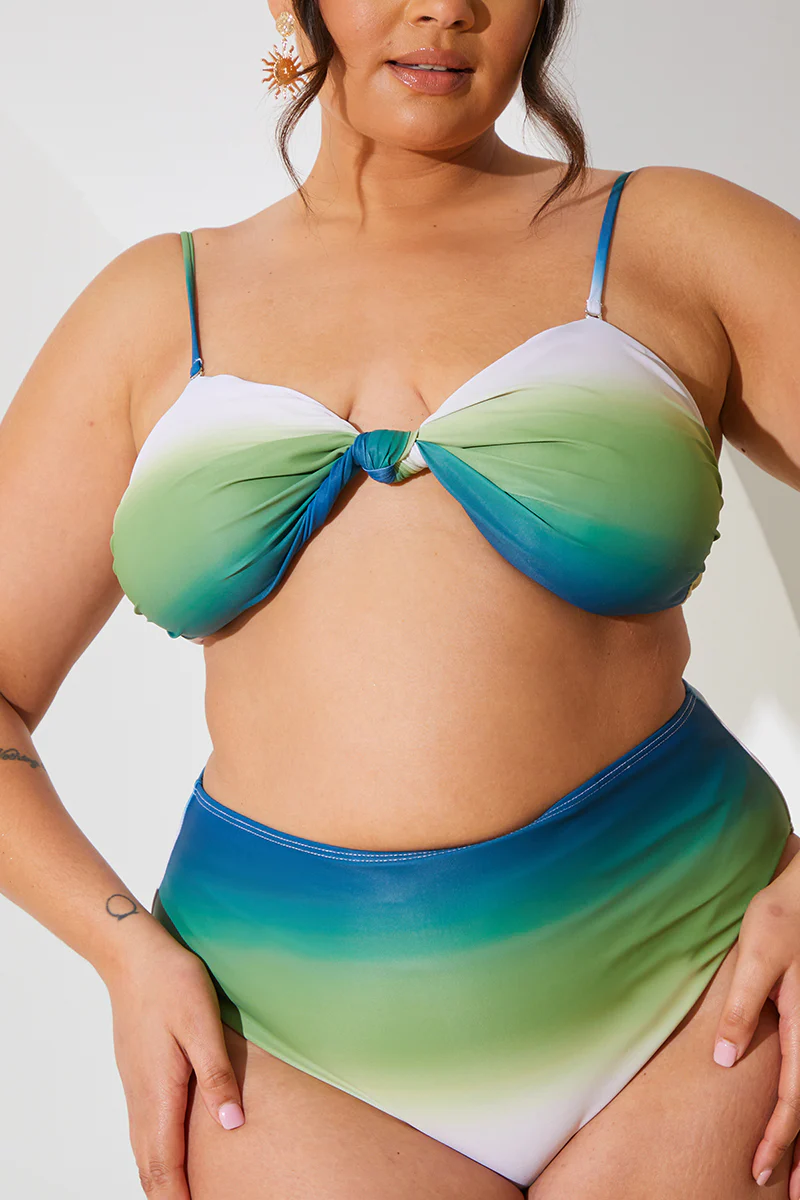 Ombre Bandeau Bikini Top - Image 8