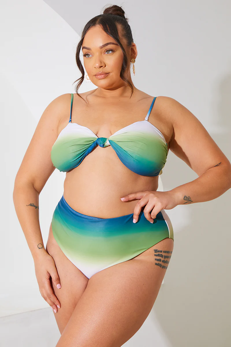 Ombre High Waisted Bikini Bottoms - Image 6