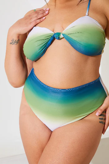 Ombre High Waisted Bikini Bottoms - Image 8