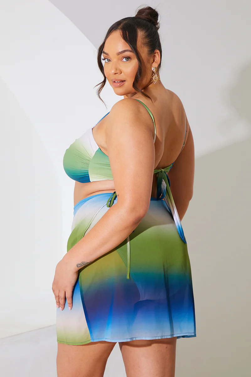 Ombre Print Tie Sarong - Image 5